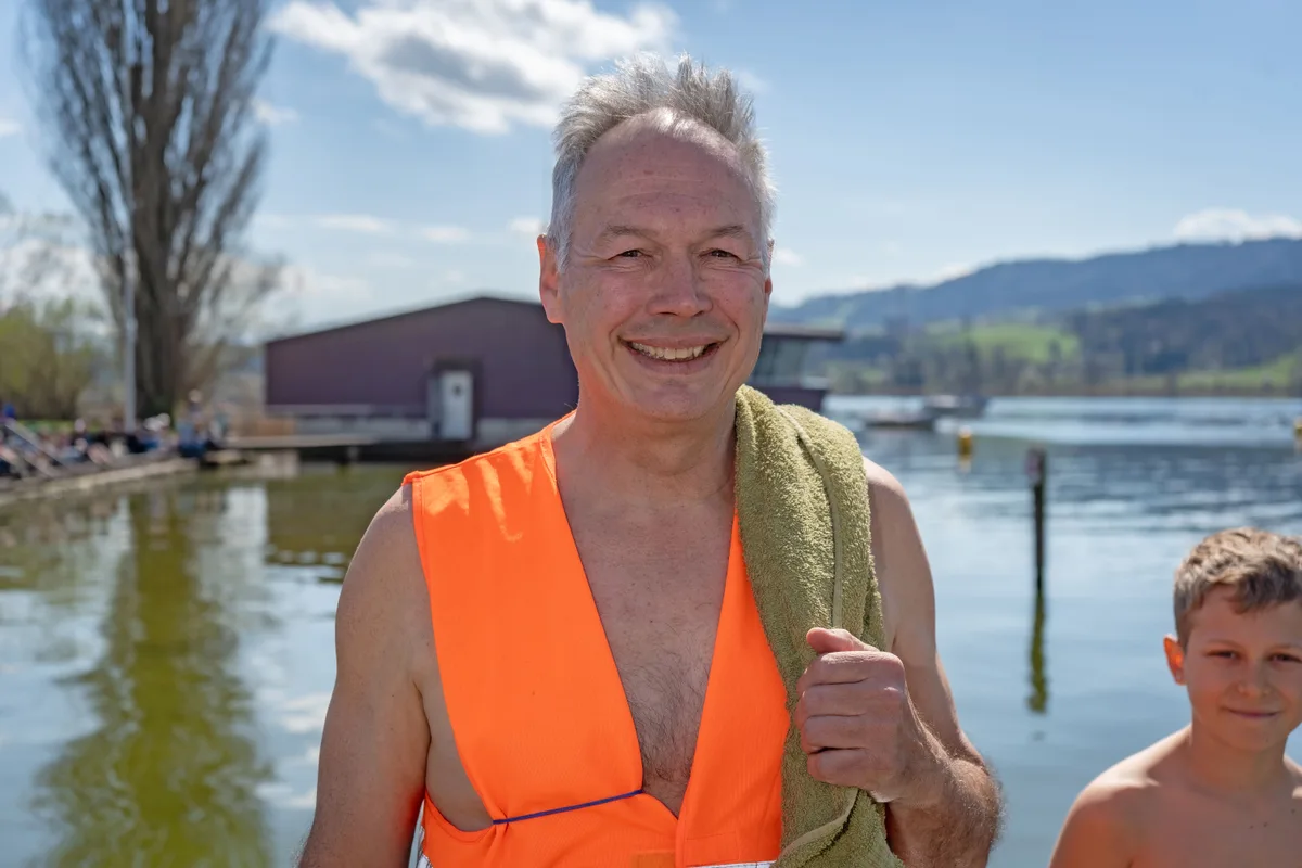 Harald Müller – Jahr für Jahr der Mann hinter dem Blaueierschwimmen. Harald Müller – Jahr für Jahr der Mann hinter dem Blaueierschwimmen.